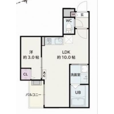 ✨ Wi-Fi無料 📶 逢妻駅より徒歩12分 🚋新築物件✨ 駐車場アリ🚙  🔶マンスリーベースＪＰ🔶　【A014】の物件間取り図