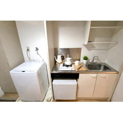 ✨ Wi-Fi無料 📶  スマートTV設置✨最上階南向き角部屋✨ 駐車場アリ  🔶マンスリーベースＪＰ🔶　【G052】の物件間取り図