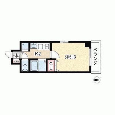 OneLife熊本駅前スカイ【★NET対応・駅4分】の物件間取り図