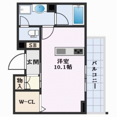 OneLife熊本駅南パラディーソ＜TYPE1＞【★Wi-Fi対応・設備充実】の物件間取り図