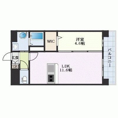 OneLife菊陽町227【★1LDK・設備充実】の物件間取り図