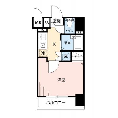 【🎉初期費用オフ｜お得なキャンペーン】【禁煙🚭/Wi-Fi無料🌐】マイナビSTAYミライエ湯島三丁目　802の物件間取り図