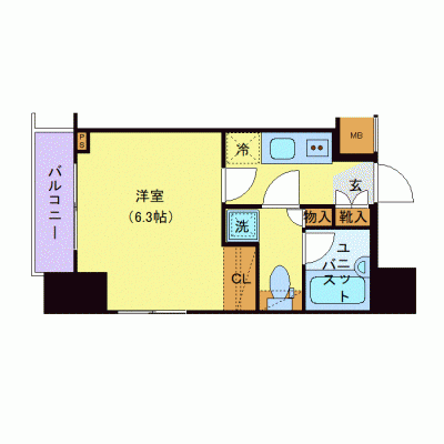 OneLife錦糸町4th＜TYPE1＞【★バストイレ別・浴室乾燥付！】の物件間取り図