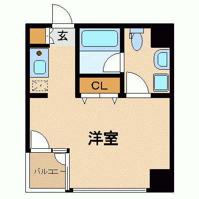 OneLife秋葉原コート【★秋葉原駅 徒歩6分・独立洗面台！】の間取り図