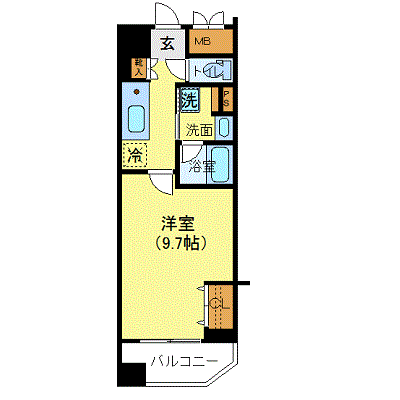 マンスリーリブマックス新横浜コンフォート☆『禁煙ルーム・31平米』【独立洗面・浴室乾燥付】≪エクセレントシリーズ≫の物件間取り図