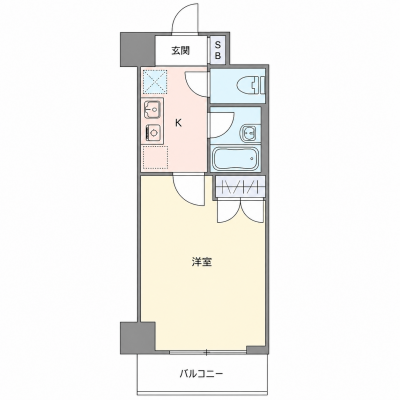 OneLife秋葉原ブルー【★浴室乾燥付・秋葉原駅 徒歩2分！】の物件間取り図