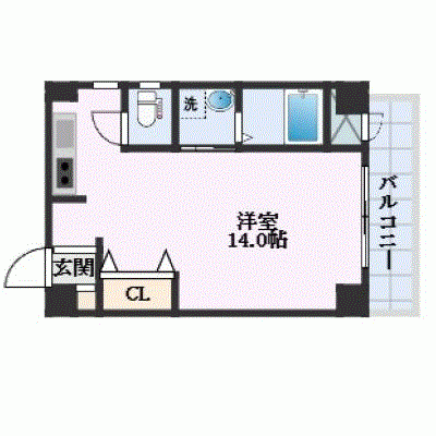 OneLife松江袖師【★32平米・バストイレ別】の物件間取り図