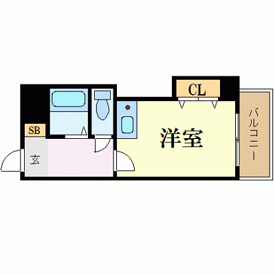 OneLife和歌山アーク【★バストイレ別】の物件間取り図