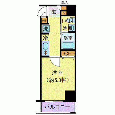 OneLife神田EASTステイ【★独立洗面・浴室乾燥付！】の物件間取り図