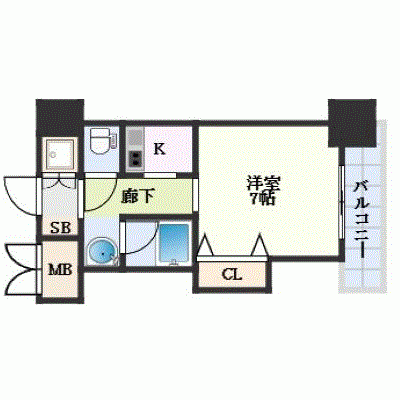 OneLife四天王寺北ノーブル【★Wi-Fi対応・設備充実】の物件間取り図