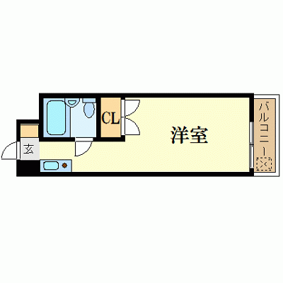 OneLife四日市ベース＜TYPE1＞【★駅近・20平米・3点ユニットバスタイプ】の間取り図