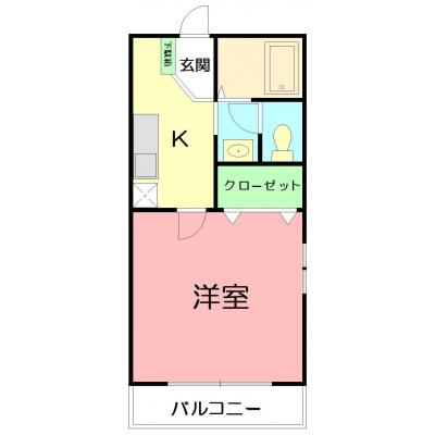 【サンドラック徒歩2分！】アンディ 101号室の物件間取り図