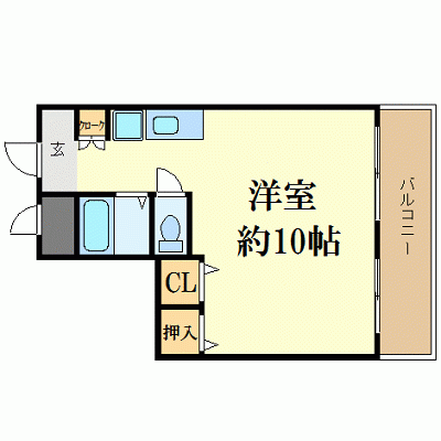 OneLife四日市ベース＜TYPE3＞【★駅近・ツインベッド・トイレバス別】の物件間取り図