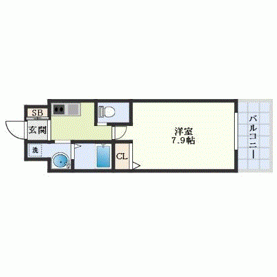 OneLife難波西ルノン【★Wi-Fi・設備充実】の物件間取り図
