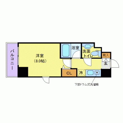 OneLife市ヶ谷ヴィレ【★独立洗面付・市ケ谷駅 徒歩4分！】の物件間取り図