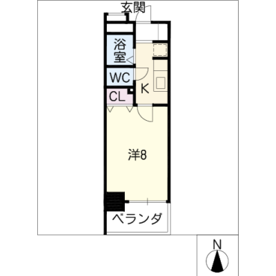 アルDEスリー池下　1001の物件間取り図