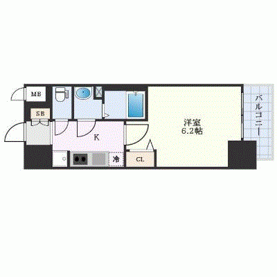 OneLife今宮NORTH【★Wi-Fi対応・設備充実】の物件間取り図