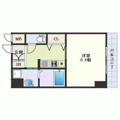 OneLife恵美須町EAST【★Wi-Fi・設備充実】の物件間取り図