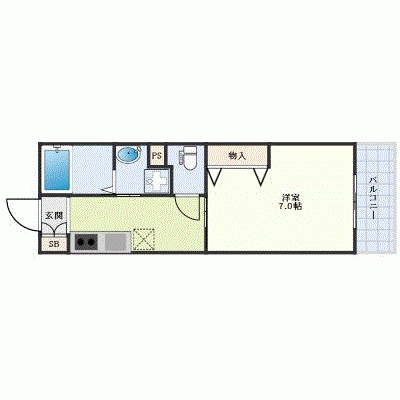 OneLife難波南カストールプラス【★設備充実】の間取り図
