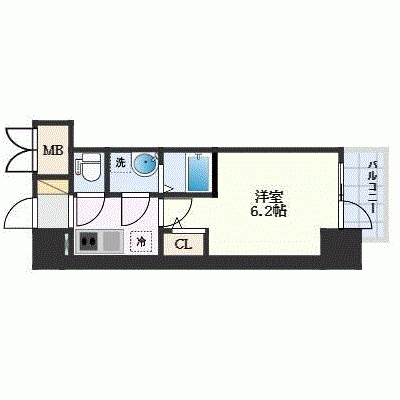 OneLife大阪デュアルゲート【★築浅・設備充実】の物件間取り図