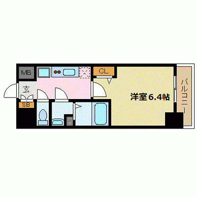 OneLife大阪淡路駅前【★Wi-Fi対応・浴室乾燥機・２口ガスコンロ】の物件間取り図