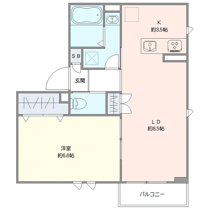マンスリーリブマックス西巣鴨ラルゴⅡ◆☆『禁煙ルーム・1LDK』【独立洗面・浴室乾燥付】≪エクセレントシリーズ≫の物件間取り図