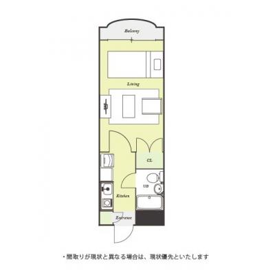 ユニオンマンスリー津田沼４　208　1K・シングル☆【禁煙ルーム】女性も安心の室内洗濯機＆モニター付きインターフォン完備！ローテーブル・ソファ＆たっぷり収納2ドア冷蔵庫など生活家電のあるお部屋の物件間取り図