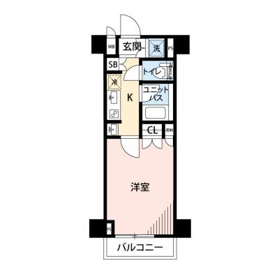 【🎉初期費用オフ｜お得なキャンペーン】【禁煙🚭】マイナビSTAY羽田萩中レジデンス　409の物件間取り図