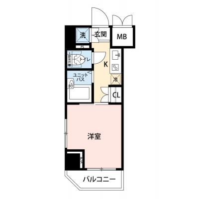 【🎉初期費用オフ｜お得なキャンペーン】【禁煙🚭】マイナビSTAY新宿神楽坂　702の間取り図