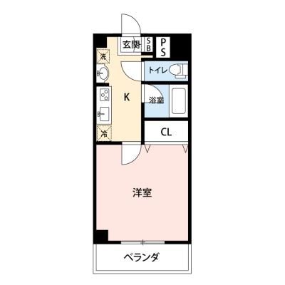 【🎉初期費用オフ｜お得なキャンペーン】【禁煙🚭/Wi-Fi無料🌐】マイナビSTAY宇都宮東口　706の物件間取り図