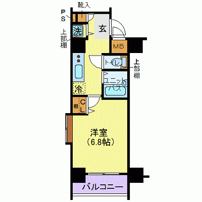 OneLife銀杏坂【★浴室乾燥付・牛込柳町駅 徒歩4分！】の物件間取り図