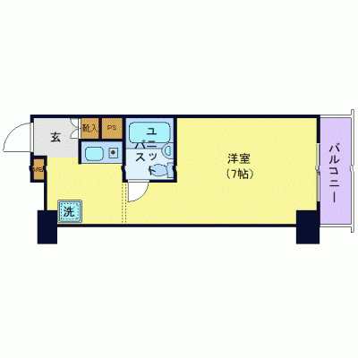 OneLife新宿第2【★オートロック付・東新宿駅 徒歩1分！】の物件間取り図