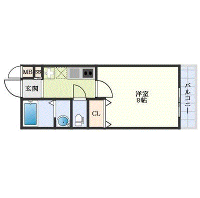 マンスリーリブマックス宮古島グランデコート※【駐車場有(有料)・設備充実】≪エクセレントシリーズ≫の物件間取り図