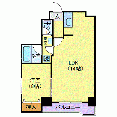 OneLife陸前原ノ町WEST【★バストイレ別・陸前原ノ町駅 徒歩 5分！】の物件間取り図