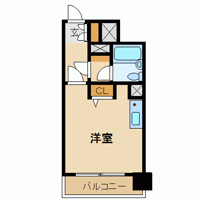 OneLife五橋レジデンス【★オートロック・29平米】の物件間取り図