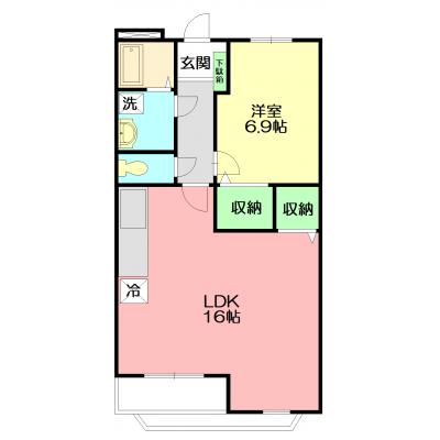 【Wi-Fi無料！】ファヌエル の物件間取り図