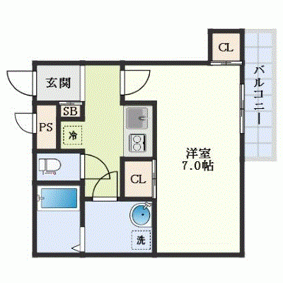 OneLife柴島南エール【★Wi-Fi・設備充実】の物件間取り図