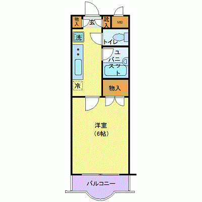 OneLife仙台スピア【★連坊駅 徒歩5分・バストイレ別・2口コンロ・オートロック】の物件間取り図