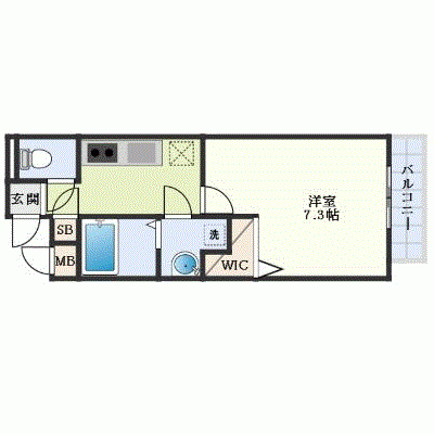 OneLife淡路東二番館【★設備充実】の物件間取り図