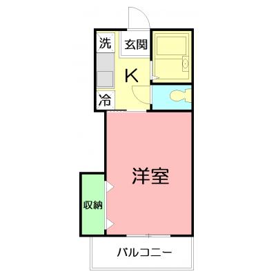 【Wi-Fi無料！】ベルハイム２１ の物件間取り図