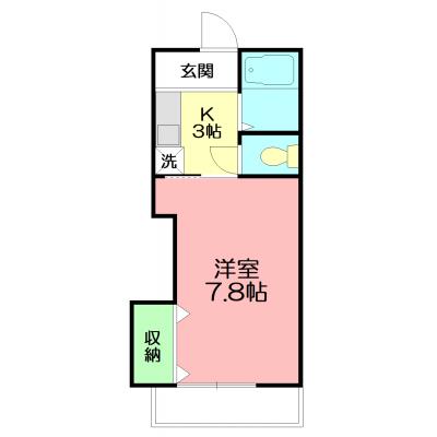 【Wi-Fi無料！】ポヌール湘南Ｂの物件間取り図