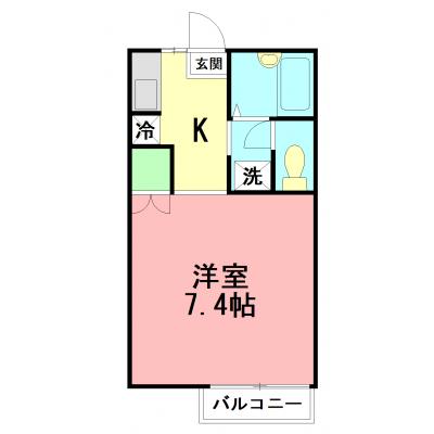 【Wi-Fi無料！】第２プリンスハイツ の物件間取り図