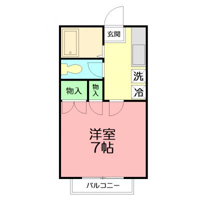 【駅近くで近くに美味しいパン屋も♪】羽黒コーポの物件間取り図