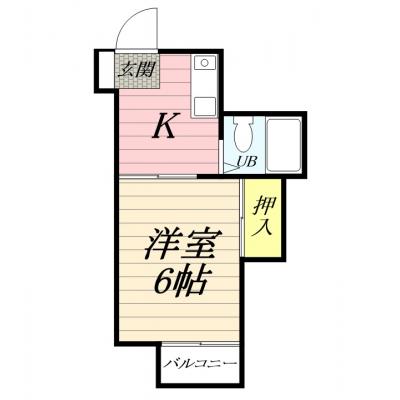 【Wi-Fi無料！】鈴川ハイツⅡ の物件間取り図
