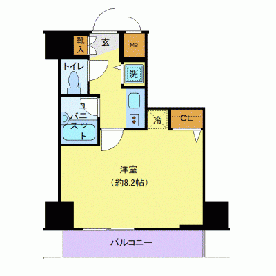 OneLife麻布十番グランド【★浴室乾燥付・麻布十番駅 徒歩3分！】の物件間取り図
