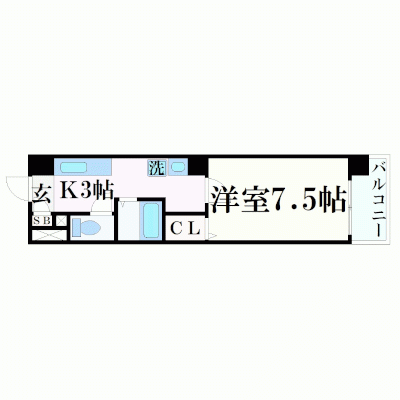 OneLife岐阜リアライズ【★駅近・オートロック・独立洗面台】の物件間取り図