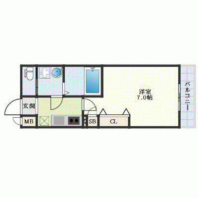 OneLife東淀川ソレアード【★Wi-Fi対応・設備充実】の物件間取り図