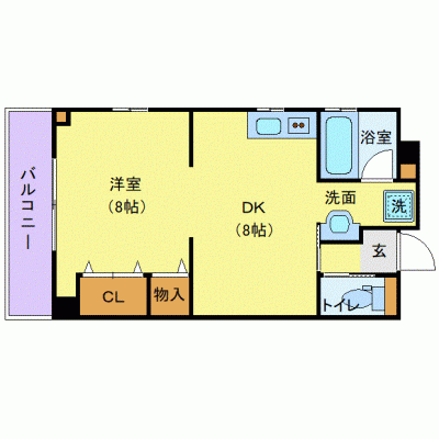 OneLife静岡タウンコート【★禁煙ルーム・40平米・設備充実物件】の物件間取り図
