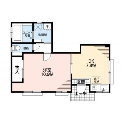 【J’sマンスリー代々木上原 1F】11月23日～入居可🌟厚さ25㎝高密度ポケットコイルマットレス使用！千代田線始発！代々木上原駅徒歩5分！【インターネット無料】の物件間取り図