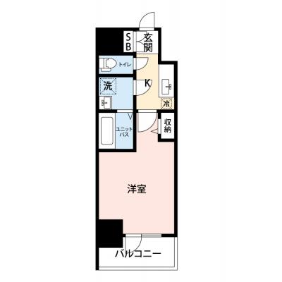 【🎉初期費用オフ｜お得なキャンペーン】【禁煙🚭/Wi-Fi無料🌐】マイナビSTAYファステート栄セントラル　703の物件間取り図